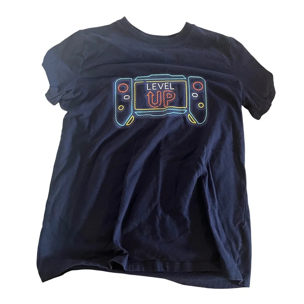 Boys Graphic Tee Bundle Old Navy Pokemon Cat & Jack Level Up Rizzler Sigma 12-16